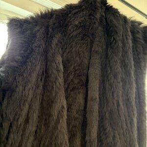 Real rabbit fur vest